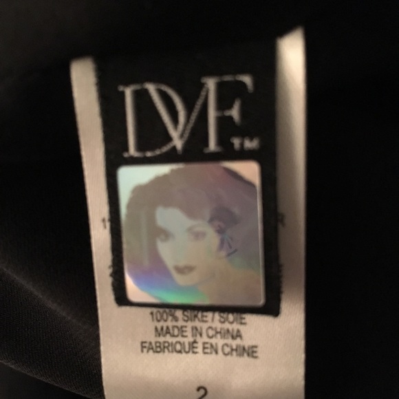 DIANE VON FURSTENBERG GOLD COCKTAIL DRESS SZ 2 - Picture 6 of 8